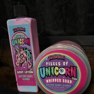 Twisted Allure’s Unicorn Body Lotion and Whipped Soap Bundle